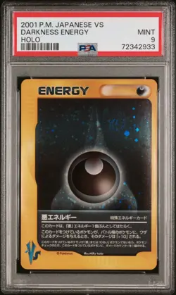 Pokemon Card Darkness Energy Holo Foil VS Series 2001 PSA 9 MINT - Image 1