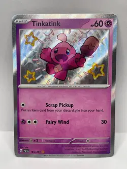 Tinkatink Shiny Rare Pokemon TCG Paldean Fates 165/091 - Image 1