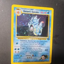 2000 Pokemon GIOVANNI'S GYARADOS #5/132 Gym Challenge Unlimited Holo Swirl ENG - Image 1