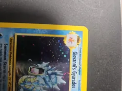 2000 Pokemon GIOVANNI'S GYARADOS #5/132 Gym Challenge Unlimited Holo Swirl ENG - Image 2