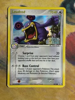 Loudred 23/100 Ex Crystal Guardians Reverse Holo Foil Rare Stamped Pokemon Card - Image 2
