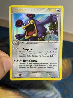 Loudred 23/100 Ex Crystal Guardians Reverse Holo Foil Rare Stamped Pokemon Card - Image 3