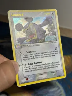 Loudred 23/100 Ex Crystal Guardians Reverse Holo Foil Rare Stamped Pokemon Card - Image 4