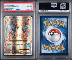 Pokemon XY Evolutions Mega Charizard EX #101/108 2016 PSA 8 - Image 3