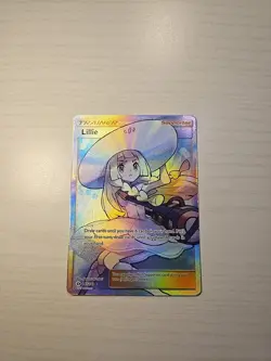 Pokemon TCG Sun & Moon Base Set Full Art Holo Rare Trainer Lillie 147/149 - Image 2