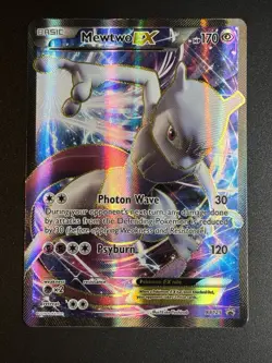 Pokemon XY Black Star Promo XY125 Mewtwo EX Full Art NM - Image 1