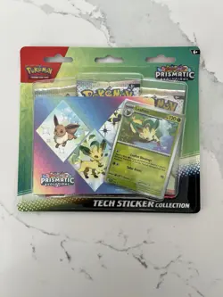 Pokemon TCG Prismatic Evolutions Tech Sticker Collection - Leafeon - New Sealed! - Image 1
