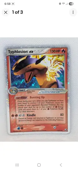 Typhlosion ex 110/115 Unseen Forces Holo Rare Pokemon TCG Nintendo MP - Image 1
