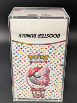 Pokemon 151 SV3.5 Booster Bundle Display Factory Sealed Case W/Acrylic Case - Image 1