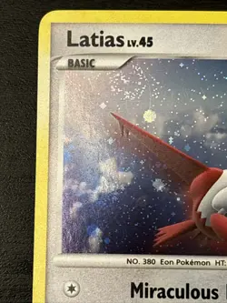 Latias Lv. 45 3/17 POP Series 7 Pokemon Holo 2008 Rare Pokemon Promo Lp+ Swirl! - Image 2