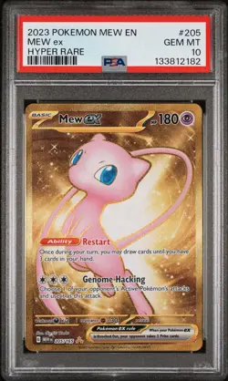 2023 POKEMON MEW EN-151 HYPER RARE #205 MEW EX PSA 10 - Image 1