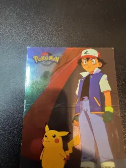 topps Pokemon TV Animation Edition Series 1 Holo Foil TV1 Ash Ketchum NM/LP - Image 4