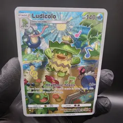 Pokemon Ludicolo Pocket TCG Holo With Texture Read Description - Image 1