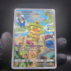 Pokemon Ludicolo Pocket TCG Holo With Texture Read Description - Image 2