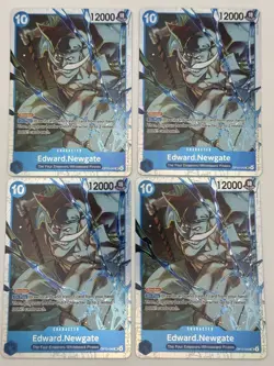 One Piece TCG OP13-042 Edward. Newgate SR X4 Playset English NM - Image 1