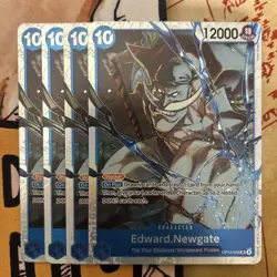 One Piece TCG OP13-042 Edward. Newgate SR X4 Playset Card Game CCG English - Image 1