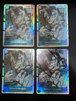 One Piece TCG Edward Newgate Playset of 4 OP13-042 SR OP-13 English NM - Image 1