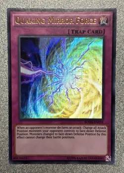 Quaking Mirror Force BOSH-EN076 Breakers of Shadow Ultra Rare Unlimited Ed. NM - Image 1