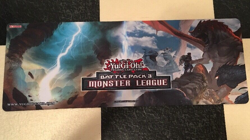 1996 Yu-Gi-Oh! Battle Pack 3 Monster League Play Mat 24" x 9" TCG CARD GAME RARE - Image 1