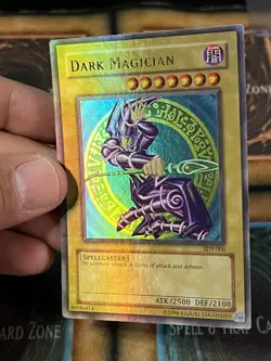 Yugioh Dark Magician SDY-006 FULL FOIL BLEED Unlimtied Holo Misprint See Pics - Image 2