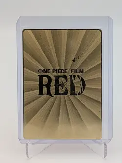 Uta, One Piece Red Waifu Gold Metal Card Goddess Story Doujin Anime CCG - Image 2