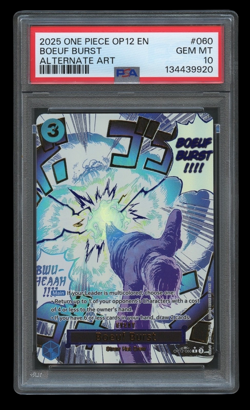 ONE PIECE BOEUF BURST OP12-060 ALT ART LEGACY OF THE MASTER ENGLISH PSA 10 - Image 1