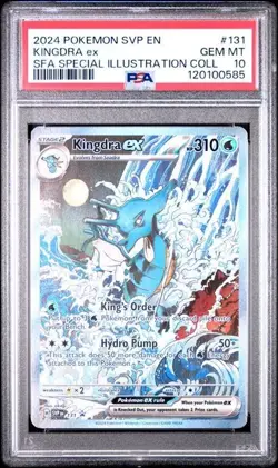 Kingdra EX 131 Scarlet & Violet Promo Holo Pokemon TCG Card PSA 10 - Image 1