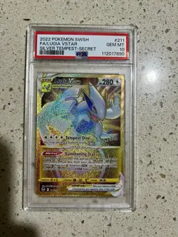 PSA 10 Pokemon TCG Lugia Vstar Silver Tempest 211/195 Holo Secret Rare - Image 1