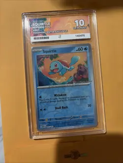 Pokemon Center 151 Squirtle Reverse Holo Card 007/165 Scarlet & Violet Ace 10 - Image 4