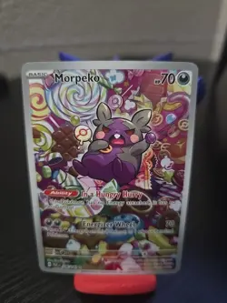 Pokemon TCG Morpeko Paradox Rift Holo Card 206/182 Near Mint Condition - Image 1