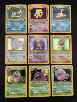 Vintage Pokemon Cards Holo Rare WOTC Lot Base Set, Jungle, Fossil - Mewtwo MP/HP - Image 1