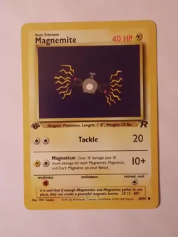 Pokemon Card TCG Magnemite Team Rocket 1st Edition Card 60/82 - Image 1
