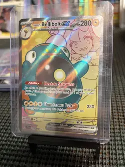 Pokemon TCG Iono's Bellibolt EX Journey Together Ultra Rare Holo Card 183/159 - Image 1