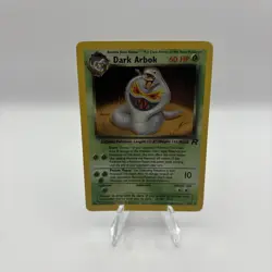 2000 Pokemon Team Rocket Dark Arbok Holo #2/82 CREASE ON TOP OF THE CARD - Image 1