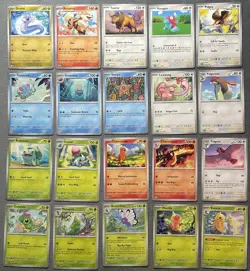 Pokemon Cards SV 151 Lot Charmander Charmeleon Bulbasaur Ivysaur Arcanine +more - Image 1