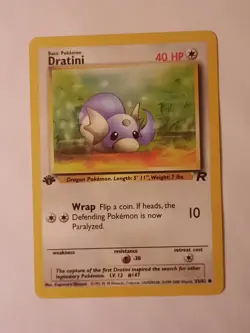 Dratini 53/82 -1st Edition- Team Rocket Pokemon Card. - Image 1