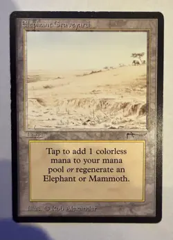 MTG arabian nights Elephant Graveyard MP - Image 1