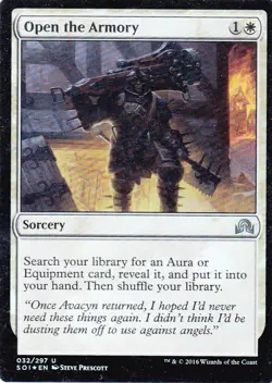 Open the Armory - Foil - Shadows over Innistrad White Magic the Gathering MTG x1 - Image 1