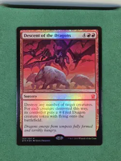 MTG Descent of the Dragons - Foil - Dragons of Tarkir Magic The Gathering - Image 3