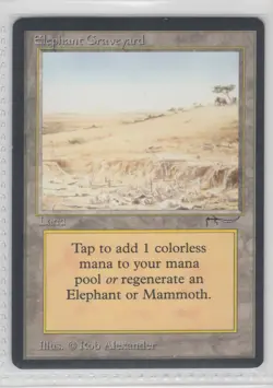 Elephant Graveyard - Arabian Nights - GREAT SHAPE! vintage Magic the Gathering - Image 1