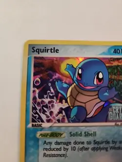 Pokemon Squirtle Crystal Guardians Reverse Holo Stamped 2006 #64/100 Damaged - Image 2