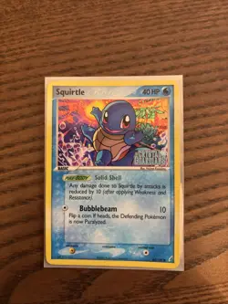 Pokemon Squirtle Crystal Guardians 64/100 Reverse Holo Stamped Card LP - Image 1