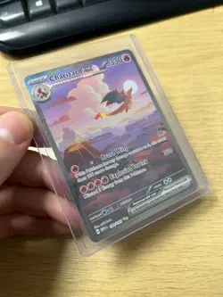 Charizard EX 199/165 NM/M Full Art Scarlet & Violet 151 Pokemon TCG Card - Image 1