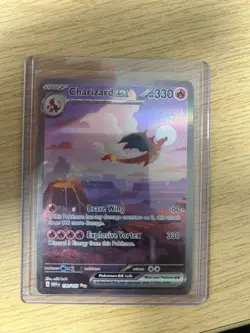 Charizard EX 199/165 NM/M Full Art Scarlet & Violet 151 Pokemon TCG Card - Image 2