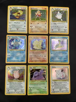 Vintage Pokemon Card Lot - Rare Holo WOTC Era Collection - Base Set 2 - MP/HP - Image 1