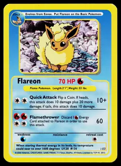 Flareon #i03 Pokemon Funskool Near Mint or Better - Image 1