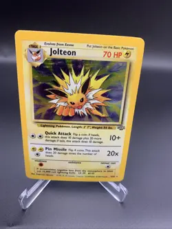 Pokemon TCG Jolteon Jungle 4/64 Holo Unlimited Holo Rare LP-/MP+ - Image 1
