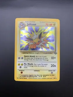Pokemon TCG Jolteon Jungle 4/64 Holo Unlimited Holo Rare LP-/MP+ - Image 3