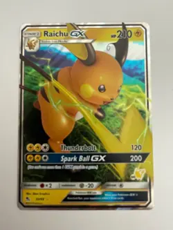 Pokemon TCG Raichu GX 20/68 Hidden Fates Ultra Rare NM - Image 1
