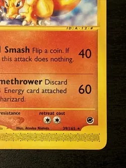 Pokemon TCG Expedition Base Set Charizard 39/165 Non-Holo Rare E Series Nm - Image 4